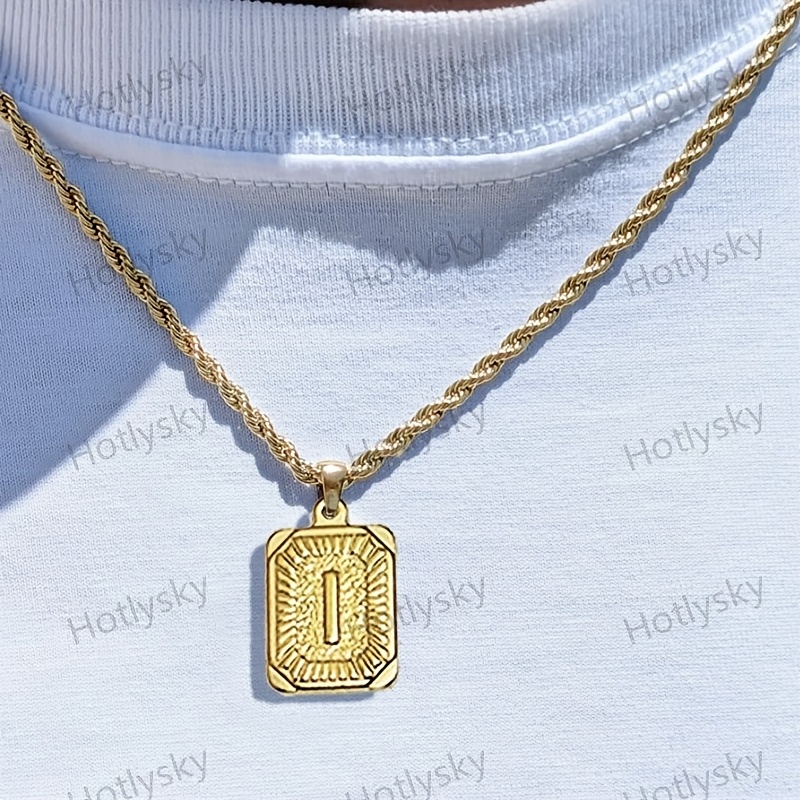 Women's Fashion Pendant Necklace with Initial Letter Option